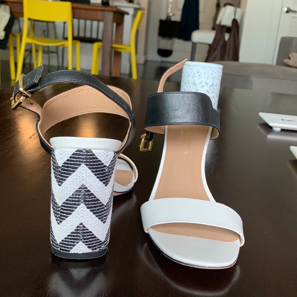 Made in Brazil 🇧🇷 | all leather | gold hardware | chevron stacked heel